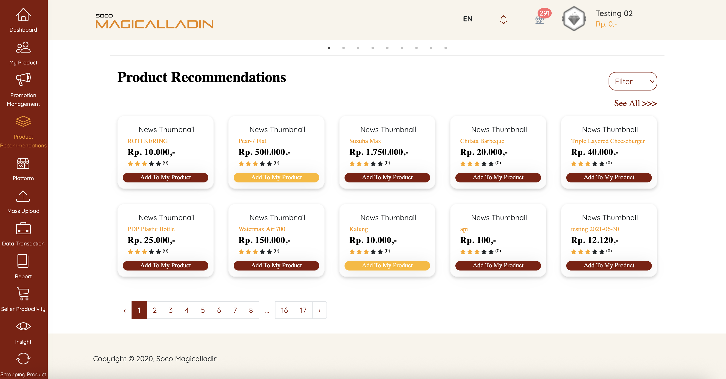 Soco Magicalladin - Seller