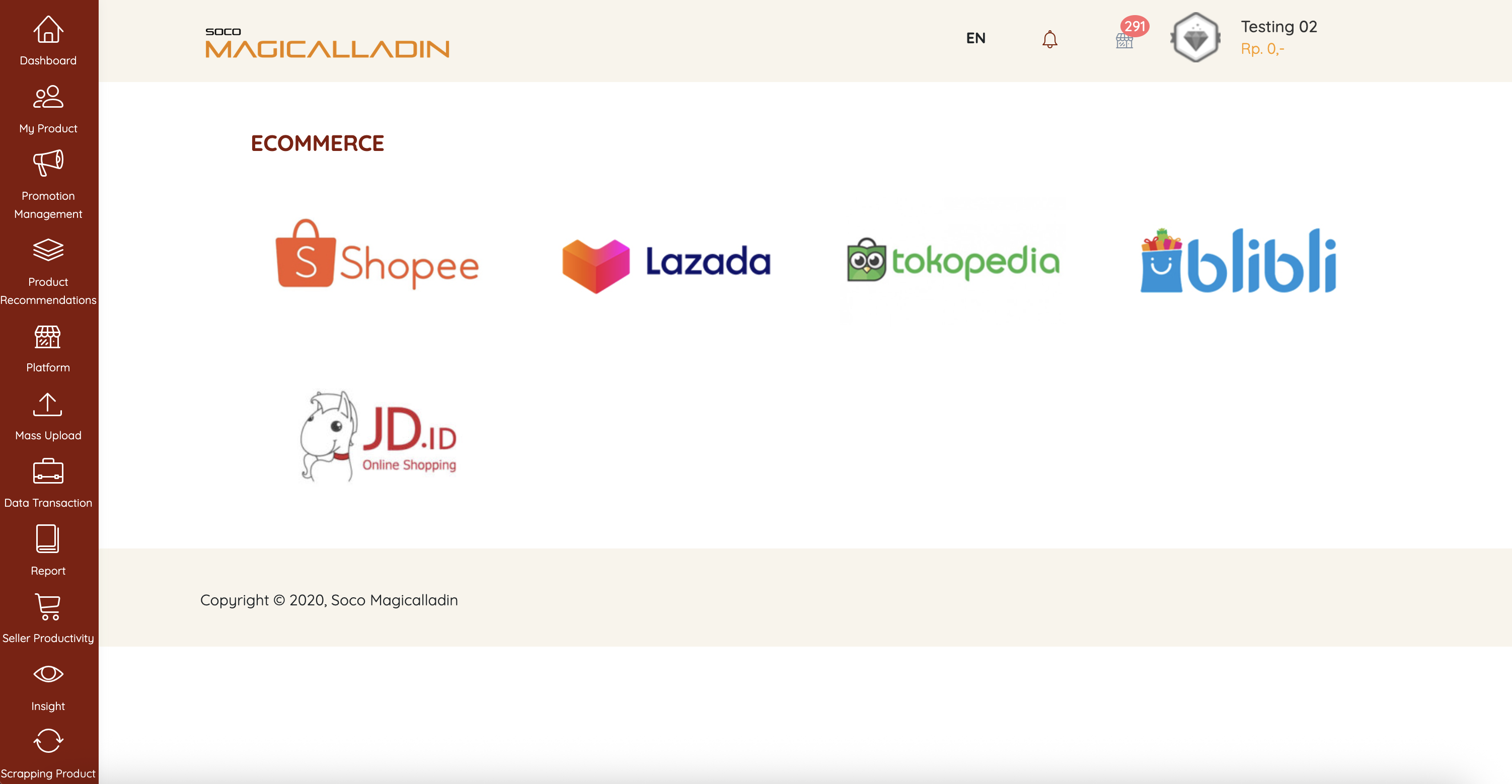 Soco Magicalladin - Seller