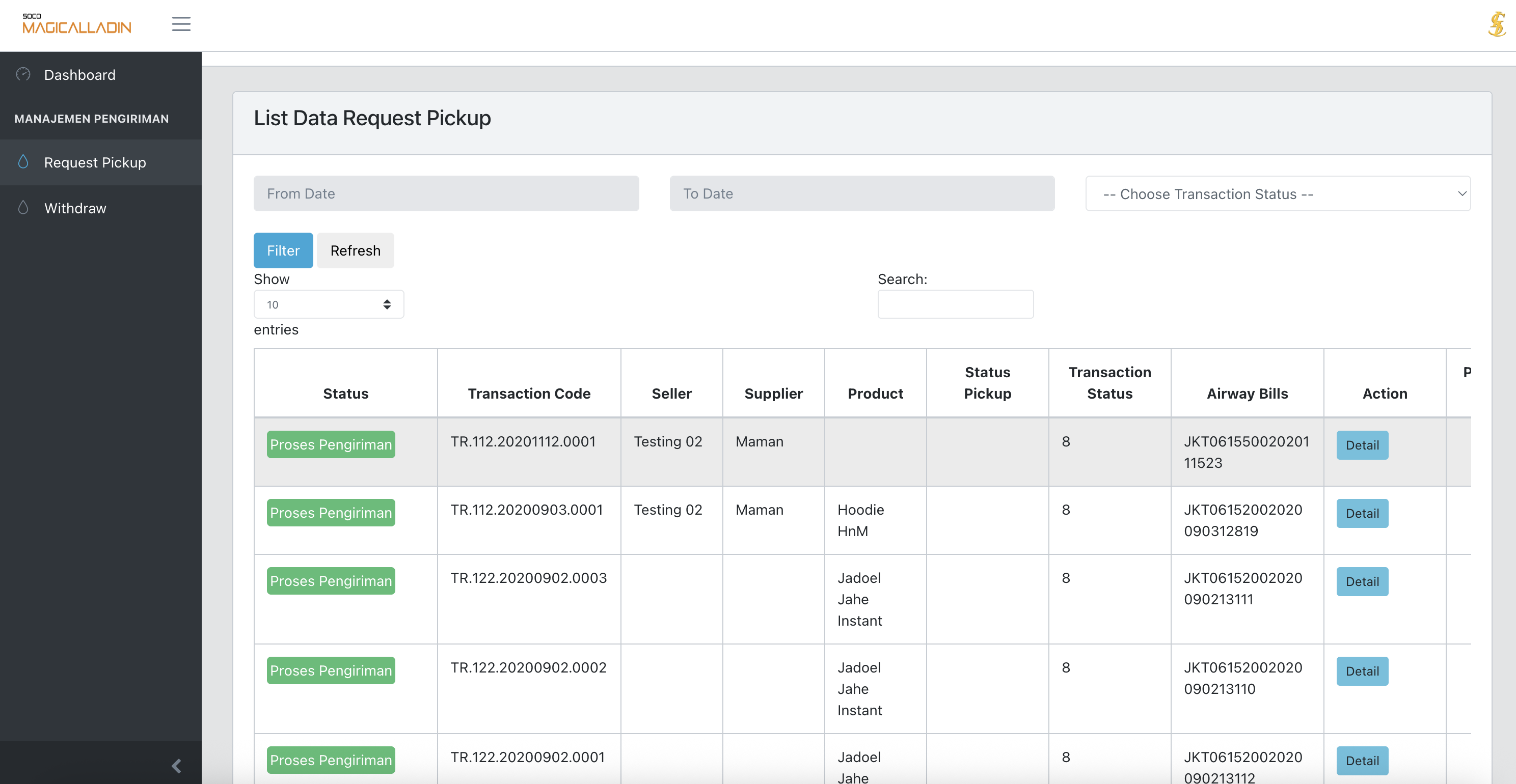 Soco Magicalladin - Kurir (IDL)